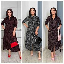 Платье Potok 883 black-red - делук