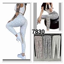 Лосины Mmc Clothes 7830 white-grey - делук