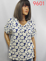 Футболка Lida 9601 beige-blue - делук