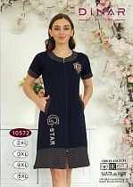 Халат Sss Annet DO-D10572 navy - делук