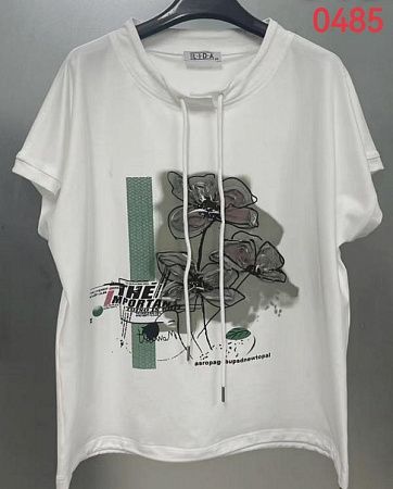 Футболка Lida 0485 white - делук