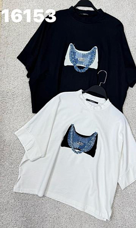 Футболка Divo 16153 black - делук