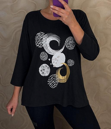 Свитер Levisha 27084-1 black - делук