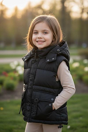 Жилетка Delfinka 56928 black - делук