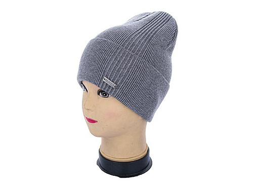 Шапка Angelica VC001-9 d.grey - делук
