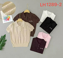 Футболка Dgmd LH1289-2 chocolate - делук