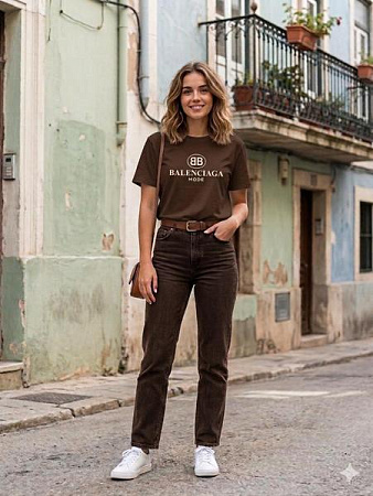 Футболка Newe 2298 brown - делук