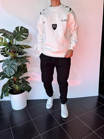 Свитер Three Black 2347 white Свитер Three Black 2347 white - делук