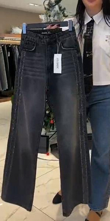 Джинсы Jeans Style 4616T-2W5-1 d.grey - делук