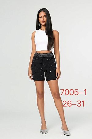 Шорты Newjeans 7005-1 black - делук