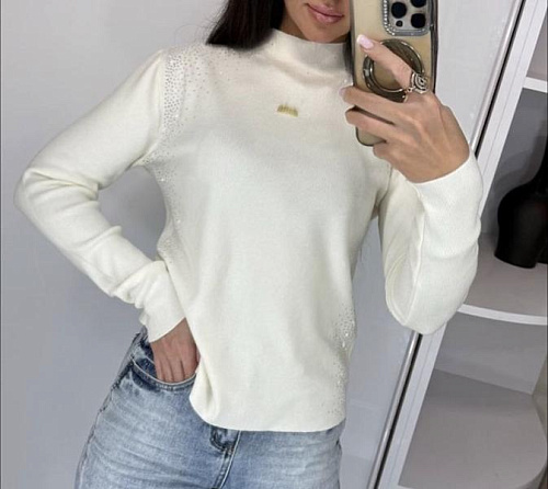 Свитер Lora LR1100 white - делук