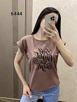 Футболка Fsn 6444 brown - делук