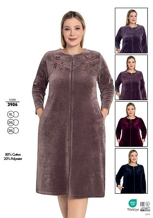 Халат Cotpark 3906 violet - делук