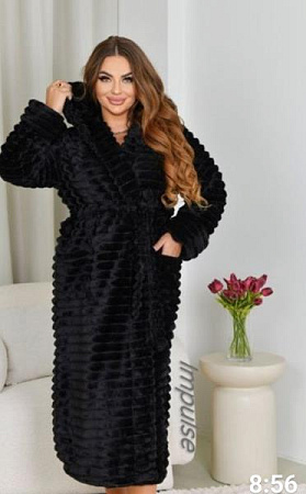 Халат Romeo Life RL794 black - делук