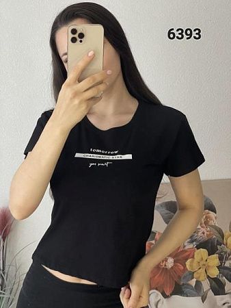 Футболка Fsn 6393 black - делук