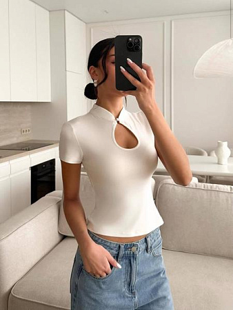 Футболка Akulova 1151 white - делук