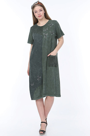 Платье Alberk 6004 khaki - делук