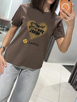 Футболка Comod 1255 brown - делук