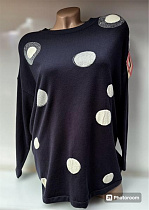 Свитер Levisha 24046 black-white - делук