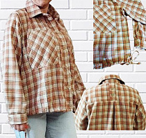 Рубашка H&S 536 brown - делук
