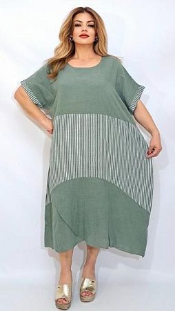 Платье Romeo Life RL432 khaki - делук