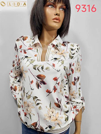 Свитер Lida 9316 white - делук