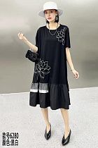 Платье Dorimodes 6280 black-white Платье Dorimodes 6280 black-white - делук