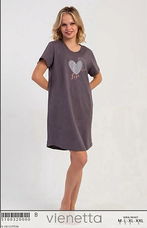 Ночнушка Trikotag T443 d.grey - делук