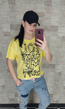 Футболка Shipi 0 yellow - делук