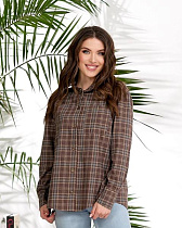 Рубашка Lelis 1050-1 brown - делук