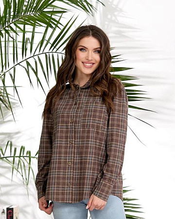 Рубашка Lelis 1050-1 brown - делук