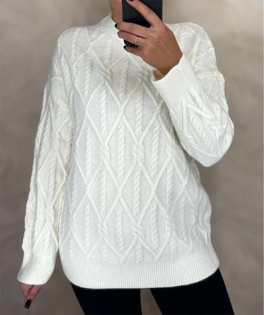 Свитер Levisha 26404 white - делук