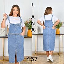 Сарафан Liana Denim 457 l.blue - делук