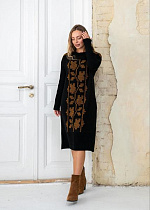 Платье Liza Brend 1112 black-beige - делук