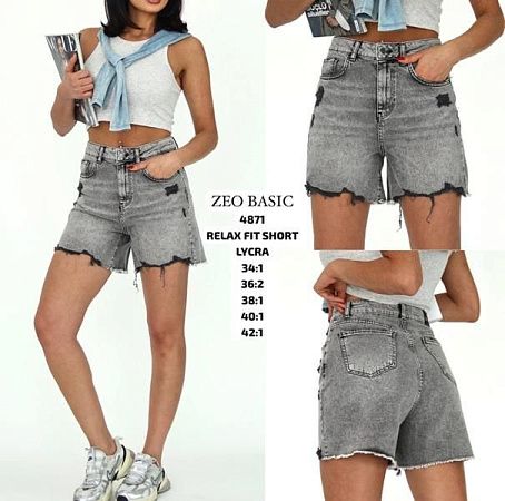 Шорты Jeans Style 4871 grey - делук