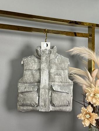 Жилетка Delfinka 8159 grey - делук