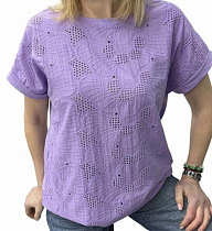Футболка Elena&Vika 26005 lilac - делук