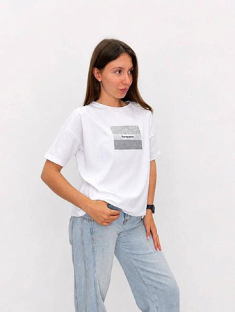 Футболка Fsn 6572 white - делук