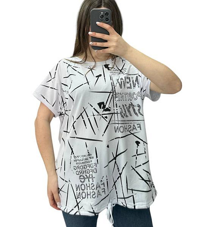 Футболка Levisha 25313 white - делук