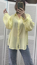 Рубашка Nefertiti 5576 yellow - делук