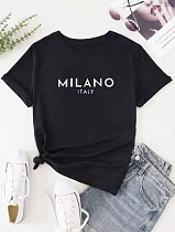 Футболка Alia Milano black - делук