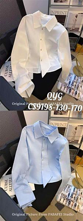 Рубашка Fashion Kids CS9198 white - делук