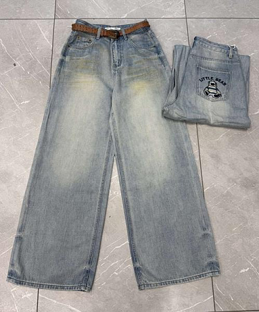 Джинсы Saint Wish 89131 l.blue - делук