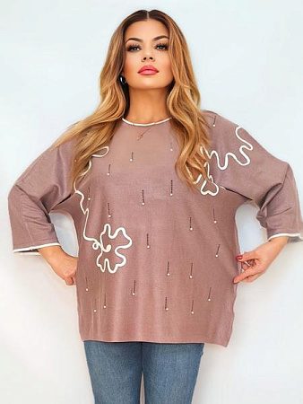 Свитер Romeo Life RL952-1 beige - делук