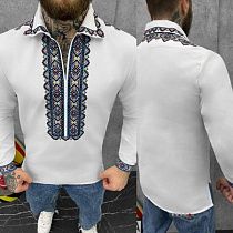Вышиванка Nik 56372 white - делук