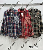 Рубашка Met&March 38052 black-beige - делук