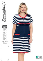Халат Cotpark 7343 navy - делук