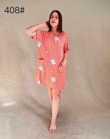 Ночнушка Anion 408 coral - делук