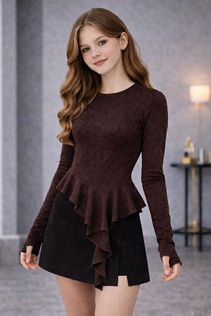 Свитер Karolina KR545 brown - делук
