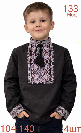 Вышиванка Надийка ND1530-133 black - делук